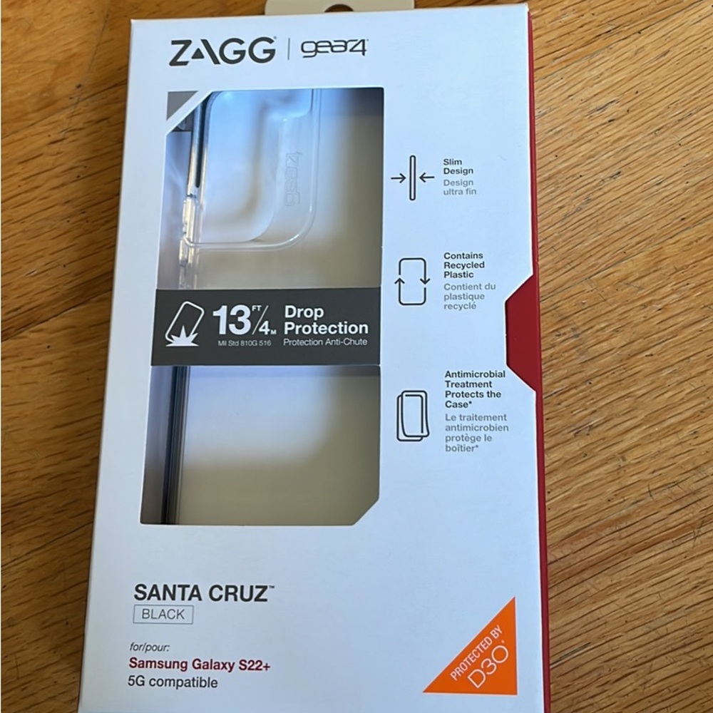 Samsung Galaxy S22+ Clear/Black Case